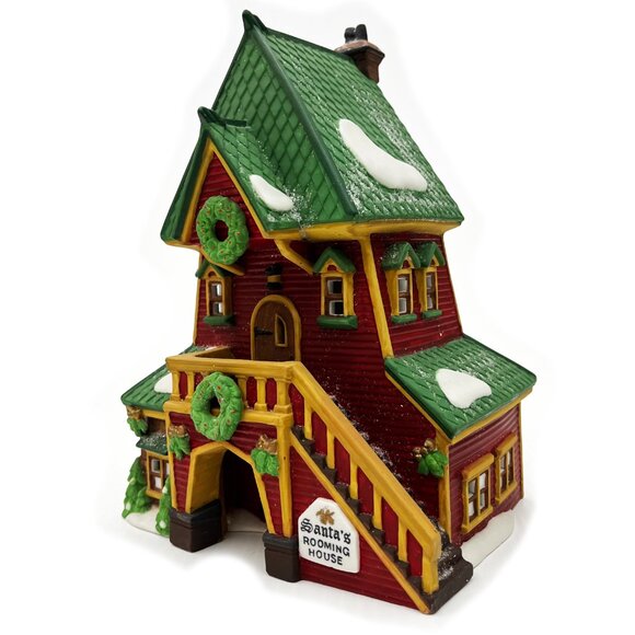 Department 56 NORTH POLE SERIES Santa's Rooming House 56386 Light Christmas - Picture 3 of 3